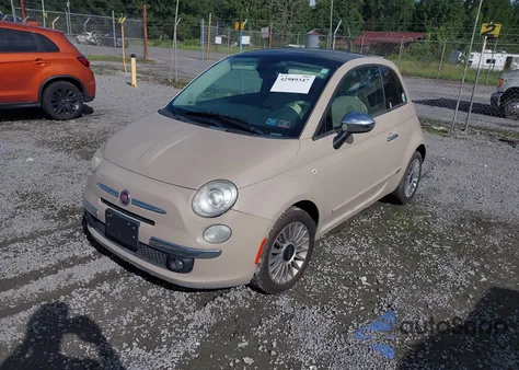 2012 Fiat 500 Lounge from USA, damaged, VIN 3C3CFFCR6CT122883